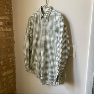 Peter Millar Men's Checkered Button Down Shirt size Medium 100% cotton